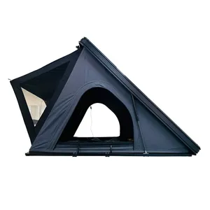 Le nouveau toit de tente triangulaire en aluminium ultra-fin pour l'extérieur est robuste et durable, et peut être installé rapidement pour les voyages en voiture - Product Image 1