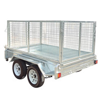 Remorque agricole avec cylindres basculants pour camionnettes 10 * 5ft Cage Dump Farm Trailer