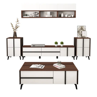 Offre Spéciale Mobilier de Maison Moderne Salon Ensemble Meuble TV Bois Table Basse Centrale avec Tiroir