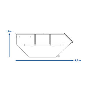 VASCA DI SCARTO FERROSO – 10 m³ aperta - Product Image 1
