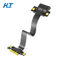 Cable Riser Flexible de PVC PCIe 3.0 X1 de 200 mm, Adaptador PCI-E X1 Macho a Hembra para Tarjetas de Red y Captura de Escritorio