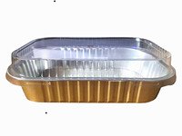 Moule à gâteau jetable en feuille d'aluminium ramequins PP pour la cuisson des tartes, moules à oeufs avec couvercle