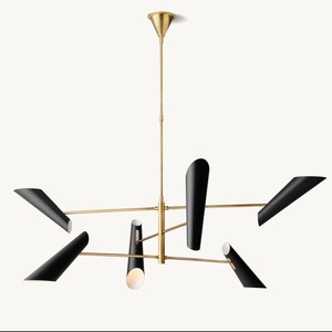 <span class=keywords><strong>Lampadario</strong></span> <span class=keywords><strong>Moderno</strong></span> Americano in Ottone per Ville di Lusso, Sale da Pranzo e Soggiorni, Illuminazione Decorativa per la Casa - Product Image 1