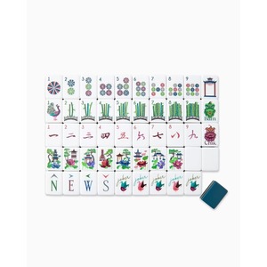 Ensemble de Mahjong de Luxe Personnalisé Pliable et Superposé, Imprimé UV, Gravé, Mini, de Voyage, pour 4 Joueurs, Écologique, Durable, 160 166, Divertissement - Product Image 3