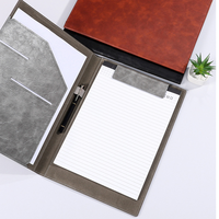 Dossier de documents A4 polyvalent en cuir PU de qualité supérieure, personnalisé, multi-emplacements, épais, pour conférence sur le marché des affaires