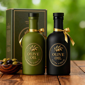 Bottiglia in Vetro Personalizzata all'Ingrosso con Logo 375ml 500ml 700ml 750ml per Vodka Olio d'Oliva Whisky con Tappo a Vite Sigillante in Sughero - Product Image 1
