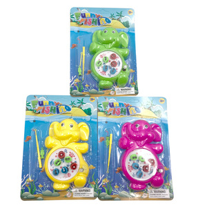 Jouet de pêche amusant en forme d'éléphant, jeu magnétique pour enfants de 2 à 4 ans, ensemble de jeu éducatif en plastique unisexe - Product Image 1