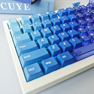 Teclas translúcidas Dark Alien Pc Fog, material Pbt Pc, sublimación en caliente, juego completo para teclado mecánico universal, inglés - Product Image 5