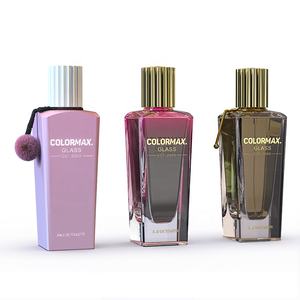 Bottiglie di Profumo in Vetro Quadrate Colorate Personalizzate OEM & ODM con Stampa a Incisione Acida e Erogatore a Pompa |   Marca <span class=keywords><strong>ColorMax</strong></span> - Product Image 1