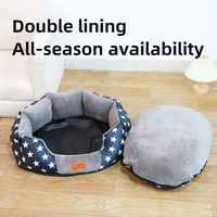 Four Seasons Allzweck-Haustier bett Kleines mittelgroßes achteckiges Hunde design Halbkreis iges Nest mit Plüsch material für Katzen