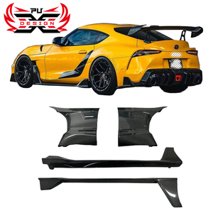Pour Toyota GR <span class=keywords><strong>Supra</strong></span> A90 A91 <span class=keywords><strong>Mk5</strong></span> – Vente en gros – Jupes latérales en fibre de carbone sèche style AD V2 – Kit carrosserie – Accessoires automobiles - Product Image 1