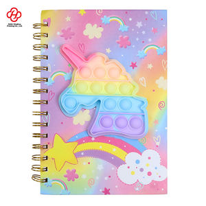 A5 Cuaderno de descompresión de dibujos animados Rat Killer <span class=keywords><strong>Pioneer</strong></span> Rainbow Metal Coil Student Silicone Bubble Notepad - Product Image 5