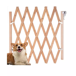 Pagar anjing lipat bambu pabrikan pagar pelindung hewan peliharaan dapat diperbesar memberikan keamanan dan perlindungan untuk anjing - Product Image 2