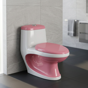 Inodoro de una pieza de porcelana europea con sifón, inodoro de cerámica montado en el suelo, artículos sanitarios, inodoro de una pieza de porcelana china - Product Image 1