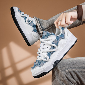 High Quality Custom Fashion Leather Logo Wholesale Casual Sports Sneakers Men's Basketball <b>Shoes</b> Winter/Spring Height Increasing - Product Image 1