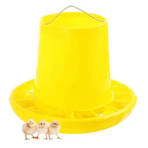 YYA/LM-76 6KG Plastic Yellow Poultry Feeders Hanging Chicken Feeders And Waterer For Chicken House