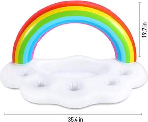 Inflatable Modern Thermal Rainbow Cloud <b>Cooler</b> with 12L Capacity for Cans Floating Outdoor Use - Product Image 6