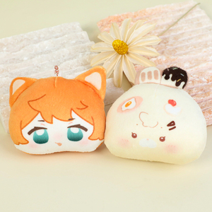 Porte-clés en peluche personnalisé <span class=keywords><strong>Vograce</strong></span> pour meilleure amie, mini-animaux en peluche imprimés sur mesure, vente en gros - Product Image 4