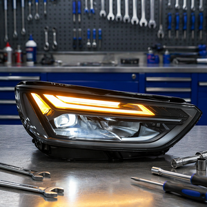 Gruppo Fari a LED Matrix per <span class=keywords><strong>Audi</strong></span> <span class=keywords><strong>Q5</strong></span> 2019-2023, Luce Blu 6000K, 12V, Faro Anteriore Auto, Ricambio per Veicoli - Product Image 6