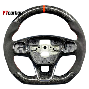 Volante <span class=keywords><strong>de</strong></span> Fibra <span class=keywords><strong>de</strong></span> Carbono Real Personalizado <span class=keywords><strong>de</strong></span> Estilo Racing para Transit Custom 20-24, Accesorios Interiores para Automóviles, Piezas <span class=keywords><strong>de</strong></span> Autobús - Product Image 6