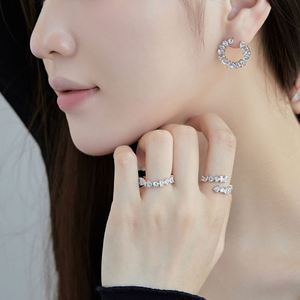 Dylam <b>Dainty</b> 925 Sterling Silver Rhodium Plated Fine Fashion Jewelry Women 5A Cubic Zirconia Eternity Band Bridal Jewelry <b>Rings</b> - Product Image 5