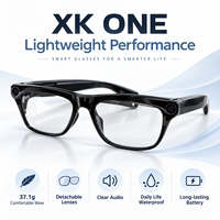 Nouvelles lunettes intelligentes IA XK ONE 2026 avec caméra 1MP, Bluetooth 5.4, prise en charge de la traduction IA et de l'assistant vocal pour les voyages et l'usage quotidien - Vente en gros