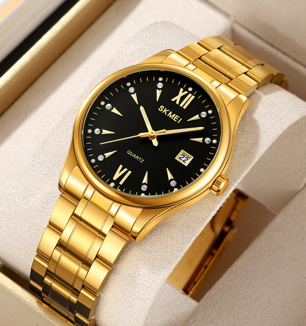 Men's Slim Silver-Tone Watch Solar Powered Eco-Friendly Business Chronograph with Date Window & Luminous Hands