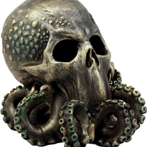 Statue de pieuvre crâne de Cthulhu en résine, décoration d'Halloween, ornement de bureau intérieur - Product Image 3