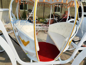 Chariot électrique sculpté doré en forme de citrouille, chariot de défilé touristique, chariot de visite sans chevaux, chariot électrique Cendrillon en forme de citrouille - Product Image 6