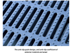 Cao chi phí-hiệu SuấT tỷ lệ rãnh composite nhựa máng xối cống Bìa Polymer thoát nước rãnh Grating - Product Image 5