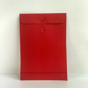 Office Supply Black Brown White Kraft <b>Paper</b> Envelope With Button and String <b>A4</b> Document Envelope - Product Image 4