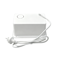 Prise de bureau coulissante latérale, 2 prises électriques standard britanniques, USB type C, blanc