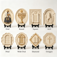 Artisanat en résine personnalisé Jésus Roi des Juifs INRI, plaque 3D en relief, Art déco, décoration murale pour église catholique, cadeau, ornement