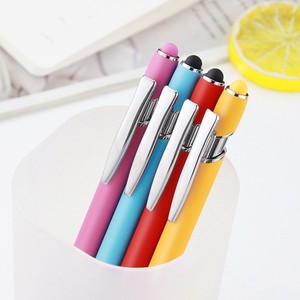 Bulk Großhandel 1,0mm Custom Logo Personal isierte Aluminium Metall Kugelschreiber 2 in 1 Kugelschreiber Stylus Screen Touch Pen - Product Image 6
