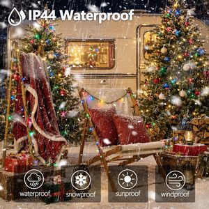Décorations de Noël en promotion, 10 mètres, 100 ampoules LED, lumières de Noël sans fil, Luces De Navidad - Product Image 2
