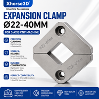 Penjepit Ekspansi 22-40mm untuk Mesin CNC 5 Axis, Perlengkapan Penahan Bahan Presisi Xhorse3D Xmachine, Aksesoris CNC