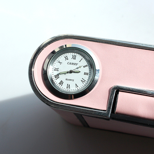 Boîte de rangement automatique pour <span class=keywords><strong>mouchoir</strong></span>, boîte à mouchoirs avec horloge et stationnement temporaire, boîte de mouchoirs de luxe, étui porte-serviettes de <span class=keywords><strong>voiture</strong></span> - Product Image 5