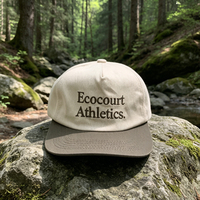 Casquette de baseball non structurée à 5 panneaux avec visière plate, casquette snapback avec logo brodé personnalisé