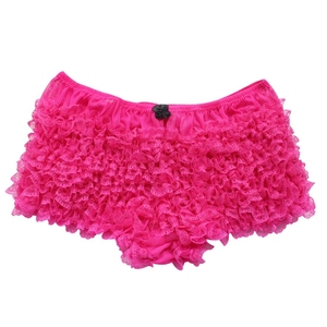 Ropa Interior Sexy de Encaje con Volantes para Mujer, Pantalones Cortos de Baile de Tiro Bajo, Shorts de Botín - Product Image 5