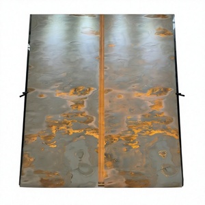 Panel de Revestimiento de Piedra Natural de Pizarra Negra Pulida en Losa Delgada para Piso y Pared de Villa - Product Image 3