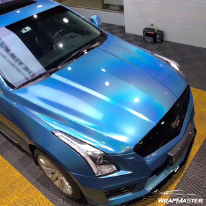 WRAPMASTER Vinilo Adhesivo para Automóviles, Azul Brillante, Iridiscente, Láser, Holográfico, Removible, 1.52*18m - Product Image 6