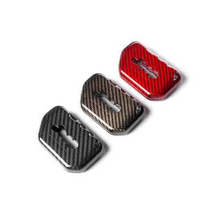 Étui de protection pour clé de voiture en fibre de carbone T-Carbon, pièce <span class=keywords><strong>auto</strong></span> pour Jeep Rubicon <span class=keywords><strong>Grand</strong></span> Cherokee, coque de protection pour télécommande, accessoires intérieurs - Product Image 3