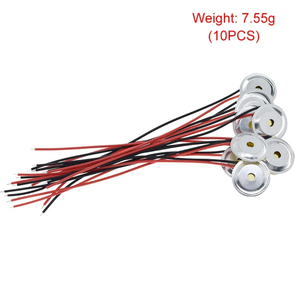 10 pièces plaque de plaquette en céramique Piezo piézoélectrique <span class=keywords><strong>Dia</strong></span> 15mm pour haut-parleur Buzzer + coque en aluminium - Product Image 2
