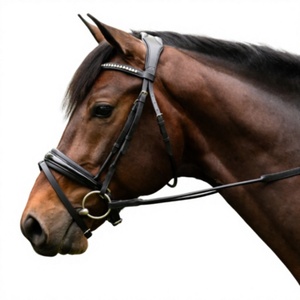 Heavy Duty Leather Polo Style Full Size Horse Bridles for <b>Equestrian</b> Use Adjustable Custom Packaging Wholesale - Product Image 2