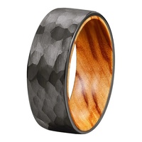 Alin Rose Gold Plated Wolfram Classic Ring Frauen Männer Core Blank für Inlay Matte Comfort Fit Cools tyle Schmuck