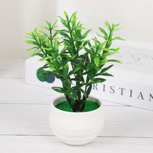 Pianta Verde Artificiale in Stile Nordico per Ufficio, <span class=keywords><strong>Soggiorno</strong></span>, Balcone, Decorazione <span class=keywords><strong>da</strong></span> Scrivania, Pianta Verde Fresca in Vaso - Product Image 6