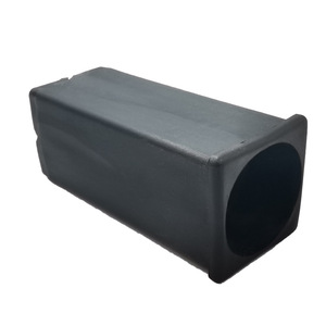 Manchon de levage en plastique réglable en hauteur, 30x30mm, rond de 25mm, pour mobilier de bureau scolaire, design minimaliste noir - Product Image 3