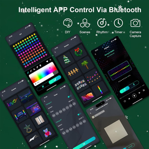 <span class=keywords><strong>Luces</strong></span> de Cadena LED RGB con Control por Aplicación, <span class=keywords><strong>Luces</strong></span> de Hadas Impermeables para Decoración de Balcones Exteriores - Product Image 3