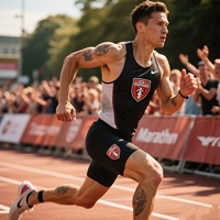 Tatouages temporaires personnalisés pour le sport | Réductions sur les commandes en gros (options de logo/équipe/taille) Tatouage de numéro de marathon étanche