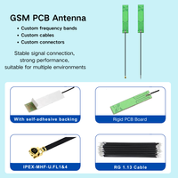 Antenne PCB LTE 4G 3G 2G GSM NB-IoT 8dBi à gain élevé, polarisation linéaire, 50 Ohm, VSWR 1.5 max, adhésive, avec câble et connecteur personnalisés